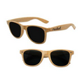 Wood Grain Iconic Sunglasses
